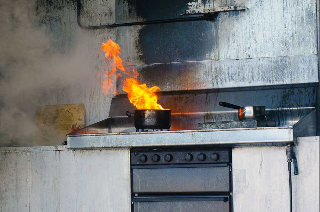 Fire in the kitchen